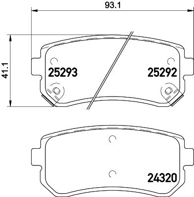 NISSHINBO NP6069 Колодки дисковые задние! KIA Ceed/Rio/Sportage, Hyundai Accent/i20/i30/ix35