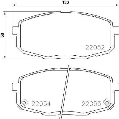 NISSHINBO NP6129 Колодки дисковые передние! KIA Carens 1.6-1.9D 02>