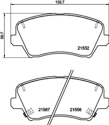 NISSHINBO NP6137 Колодки дисковые передние! Hyundai i30, Kia Ceed/Cerato III-IV 12>