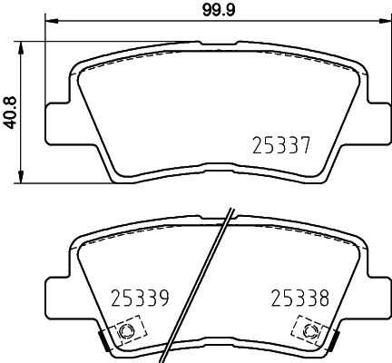 NISSHINBO NP6146 Колодки дисковые задние! Hyundai Elantra/Solaris/Accent, Kia Soul all 09>