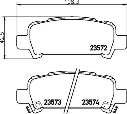 NISSHINBO NP7003 Колодки дисковые задние! Subaru Forester 2.0/Impreza/Legacy 97>