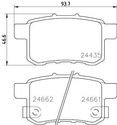 NISSHINBO NP8009 Колодки дисковые задние! Honda Accord all 08>