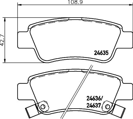 NISSHINBO NP8014 Колодки дисковые задние! Honda CR-V 2.0/2.4/2.2D 06>