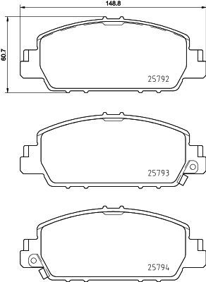 NISSHINBO NP8026 Колодки дисковые передние! с антискрип. пластинами Honda Accord all 13>