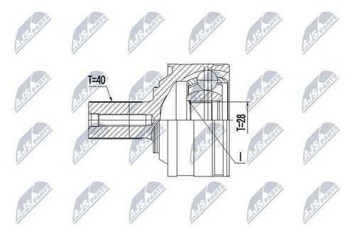 NTY NPZ-VV-025 ШРУС наружный VOLVO XC90 15-