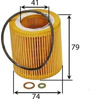 JSASAKASHI OE0053 Фильтр масляный! BMW E60/E61/E90/E91/X3/X5/Z4 2.0-3.0 05>