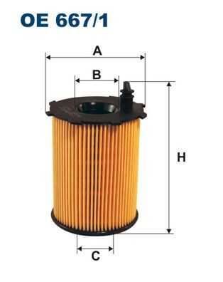 FILTRON OE 667/1 Масляный фильтр