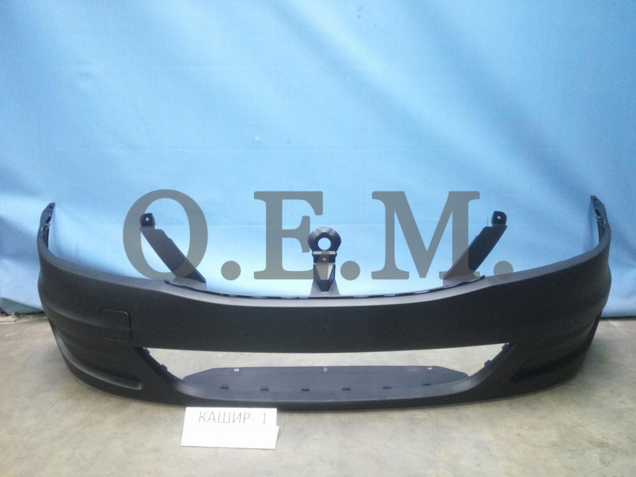 OEM OEM0091 Бампер передний Renault Logan 1 2009-2014, без ПТФ, в цвет кузова