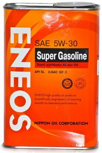 ENEOS OIL1358 Масло моторное полусинтетическое 'SUPER GASOLINE SL 5W-30', 0.94Л