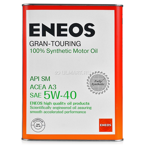 ENEOS OIL4066 Масло моторное GRAN-TOURING 5W-40 синтетика 5W-40 4 л.;Масло моторное синтетика 5w-40 4 л