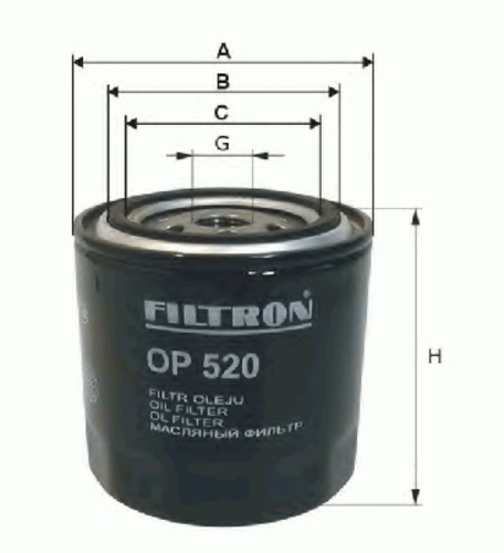 FILTRON OP558 Фильтр масляный! Subaru Forester/Impreza/Outback 2.0D 08>;Масляный фильтр