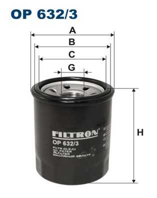 FILTRON OP6323 Фильтр масляный! Ford Probe,Mazda 626,Mitsubishi Galant 1.8-2.5i 91>