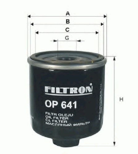 FILTRON OP641 Масляный фильтр