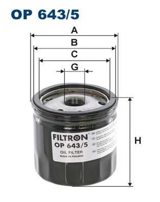 FILTRON OP643/5 Масляный фильтр