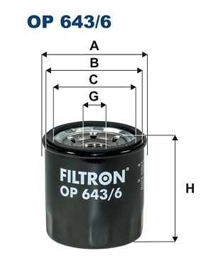 FILTRON OP6436 Фильтр масляный! Hyundai Accent/Getz/SantaFe/Sonata,Kia Carens/Rio/Sportage 1.1-3.0i 90>;Масляный фильтр