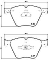 BREMBO P06073 Комплект тормозных колодок, дисковый тормоз