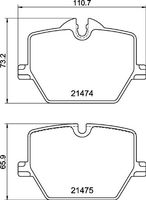 BREMBO P06116 Колодки дисковые передние BMW 2/X1 F45/F46 14>