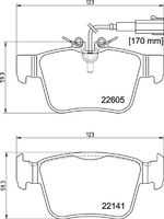 BREMBO P 23 180 Колодки дисковые з.! AR GIULIA,STELVIO 15>, MASERATI GHIBLI III,LEVANTE 13>