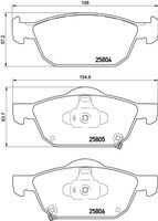 BREMBO P 28 076 Колодки дисковые передние! Honda Accord 08>