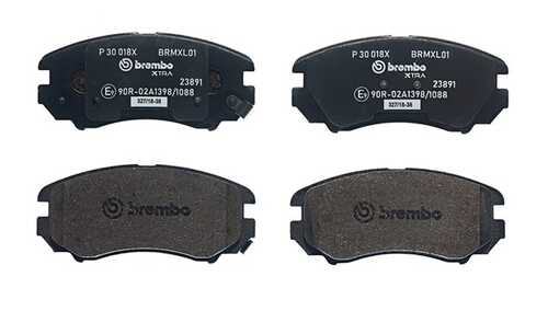 BREMBO P 30 018X Колодки дисковые передние! XTRA Hyundai Sonata IV 2.0i/2.7 01>/Coupe GK all 02>