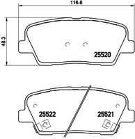 BREMBO P30063 Комплект тормозных колодок, дисковый тормоз