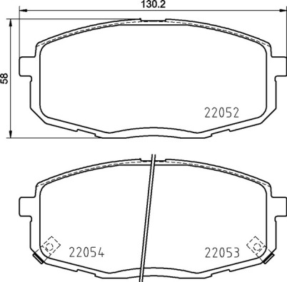 BREMBO P30099 Колодки тормозные