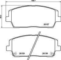 BREMBO P30116 P 30 116 колодки тормозные дисковые /комплект 4 шт