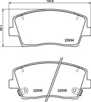 BREMBO P 30 119 Комплект тормозных колодок, дисковый тормоз