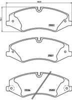 BREMBO P 44 022 Комплект тормозных колодок, дисковый тормоз