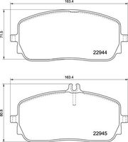 BREMBO P50152 Колодки тормозные комплект