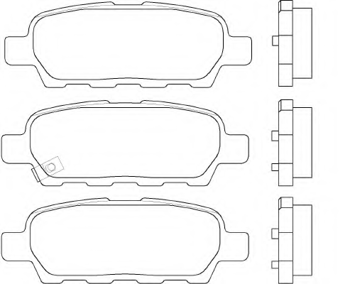 BREMBO P 56 046 Комплект тормозных колодок, дисковый тормоз