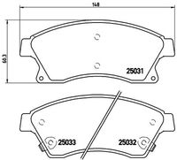 BREMBO P 59 076 Колодки дисковые передн.! Opel Astra 1.4/1.6/1.3D 09>