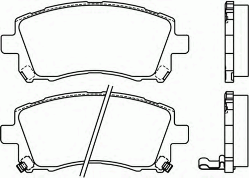 BREMBO P 78 010 655 02=D7036-01 колодки дисковые п. Subaru Forester 2.0 02> /Legacy2.5i 4WD 96-99