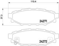 BREMBO P78020 Комплект тормозных колодок, дисковый тормоз