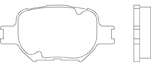 BREMBO P83054 742 00=FDB1528 колодки дисковые п. Toyota Corolla 2.0D/Corolla Verso 1.8/2.0D 02>