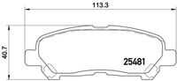 BREMBO P83138 Комплект тормозных колодок