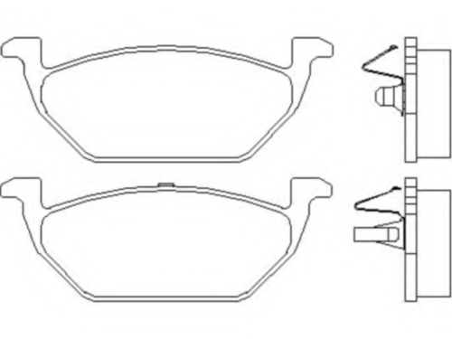 BREMBO P 85 041 Комплект тормозных колодок, дисковый тормоз