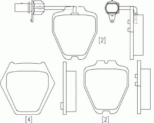 BREMBO P 85 067 752 22=OE колодки дисковые п. VW Phaeton 3.0-6.0i 02>, Audi A6 2.7T-4.2i/2.5TDi <05