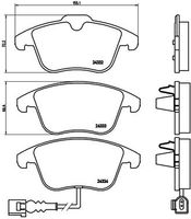 BREMBO P 85 112X Колодки тормозные