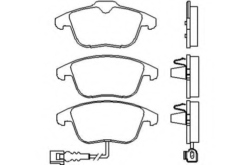 BREMBO P 85 112 Комплект тормозных колодок, дисковый тормоз