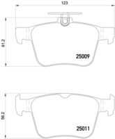 BREMBO P85124 Комплект тормозных колодок, дисковый тормоз