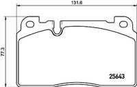 BREMBO P85133 Колодки тормозные