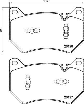 BREMBO P85181 Колодки тормозные