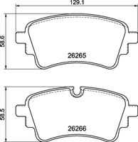 BREMBO P 85 186 Комплект тормозных колодок, дисковый тормоз