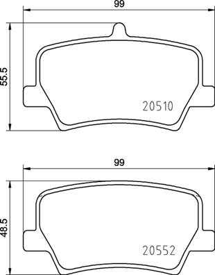 BREMBO P 86 032 Комплект тормозных колодок, дисковый тормоз