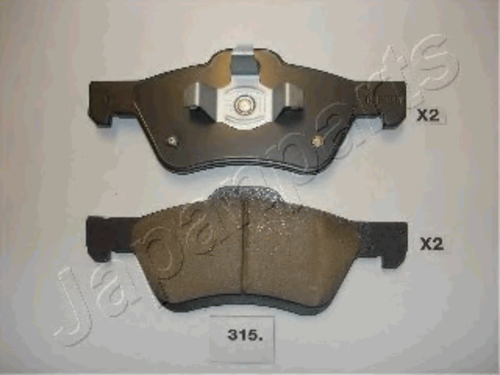 JAPANPARTS PA315AF Колодки дисковые передние! с антискрип. пл. Mazda Tribute 2.0-3.0i 00>