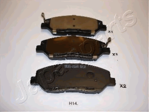 JAPANPARTS PA-H14AF Колодки дисковые передние! Hyundai Santa Fe 2.2CRDi/2.7i 05>;Комплект тормозных колодок, дисковый тормоз