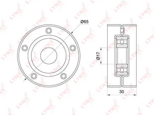 LYNX PB-5275 Ролик натяжного механизма / приводной