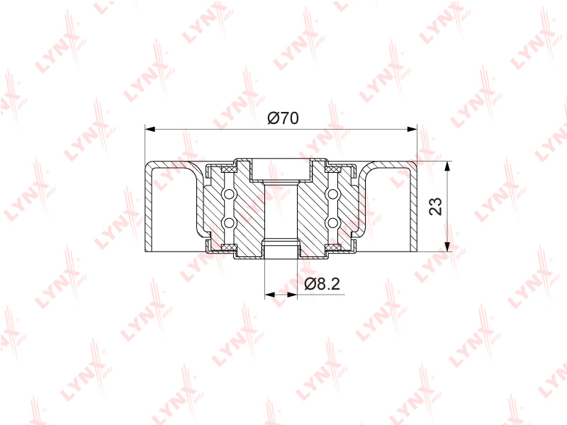 LYNX PB-7129 Ролик направляющий / приводной