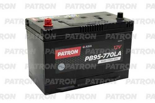 PATRON PB95770LA Аккумулятор ASIA 12V 95AH 770A (L+) B1 306x173x222mm 21kg